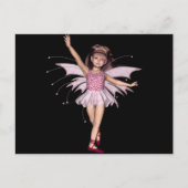 3D Roze Pixie 1 Briefkaart (Voorkant)