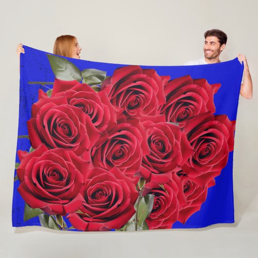 3D ROZEN fleece deken! Deken (In situ)