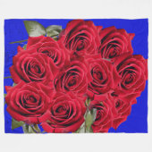 3D ROZEN fleece deken! Deken (Voorkant (Horizontaal))