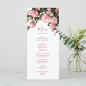 3D Rozen Groene Bloemen Wilde Bloemen Menu (Staand voorkant)