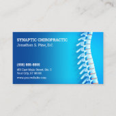 3D-ruggengraatblauwe chipkaart Afsprakenkaartje (Voorkant)