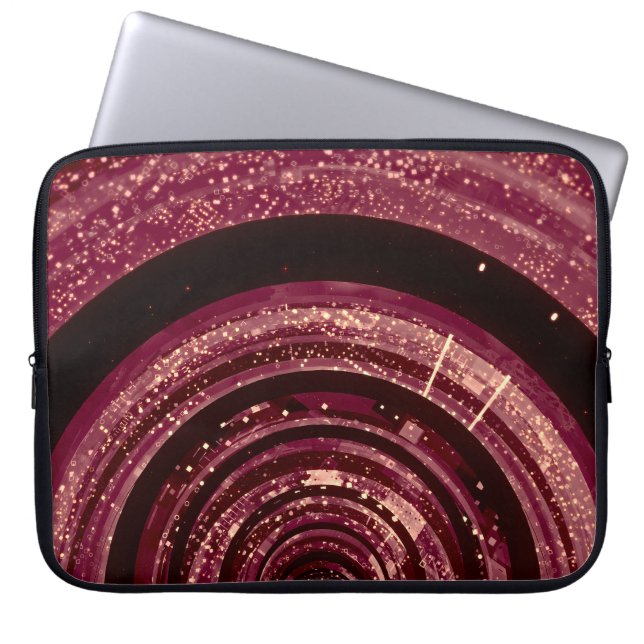 3D ruimte, sci-fi achtergrond. Laptop Sleeve (Voorkant)