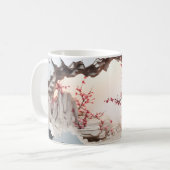 3D rustige Japanse tuin Koffiemok (Voorkant links)