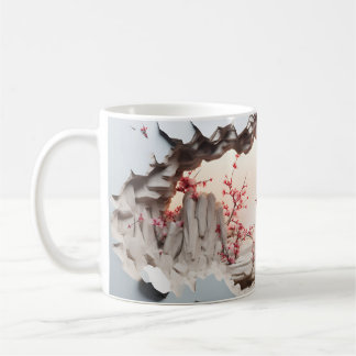 3D rustige Japanse tuin Koffiemok