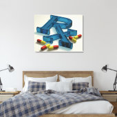3D RX-symbool met capsules Canvas Afdruk (Insitu (Slaapkamer))