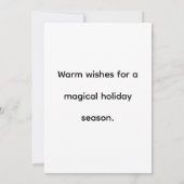 3D Santa Claus Christmas Greeting Card – Festive H (Achterkant)