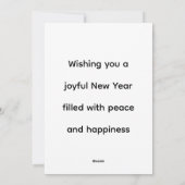 3D Santa Claus Christmas Greeting Card – Festive H Feestdagenkaart (Achterkant)