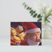 3D Santa Claus Christmas Greeting Card – Festive H Feestdagenkaart (Staand voorkant)
