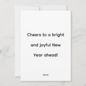 3D Santa Claus Christmas Greeting Card – Festive H Feestdagenkaart (Achterkant)