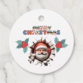 3D Santa Merry Christmas Label (Achterkant)