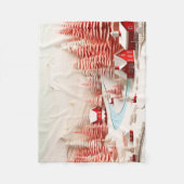 3D Scandinavisch Winterlandschap Baby Fleece Deken (Voorkant)