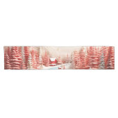 3D Scandinavisch winterlandschap Korte Tafelloper (Horizontaal)