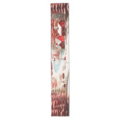 3D Scandinavisch winterlandschap Lange Tafelloper (Voorkant)