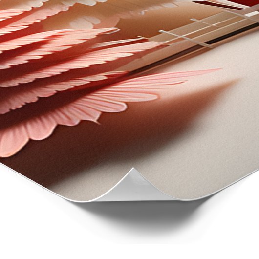 3D Scandinavisch winterlandschap Poster (Hoek)