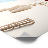 3D Scandinavisch winterlandschap Poster (Hoek)