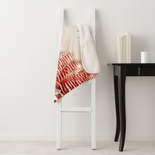 3D Scandinavisch winterlandschap Sherpa Deken (In situ)