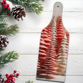 3D Scandinavisch winterlandschap Snijplank