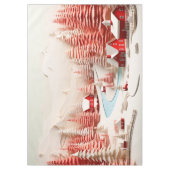 3D Scandinavisch winterlandschap Tafelkleed (Voorkant)