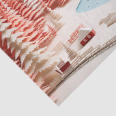 3D Scandinavisch winterlandschap Tissuepapier (Detail)