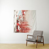 3D Scandinavisch winterlandschap Wandkleed (In Situ (horizontaal))