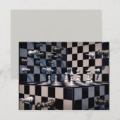 3D schaakbriefkaart Briefkaart (Voorkant / Achterkant)