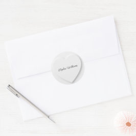 3D schaduw hart minimalistisch merk Ronde Sticker