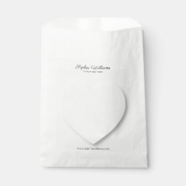 3D schaduw hart minimalistische boodschappentas Bedankzakje