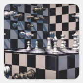 3D schaken stickers (Voorkant)
