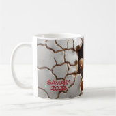 3D schattig sneeuwman kerst Koffiemok (Links)