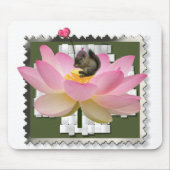 3D Schattige eekhoorn met omhulling op ventilator Muismat (Voorkant)