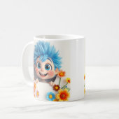3D schattige jongens mok wrap, 3D mok wrap ontwerp (Voorkant links)
