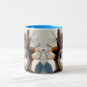 3D Schattigee Baby Donkey Hot Cocoa Coffee Animals Tweekleurige Koffiemok (Center)