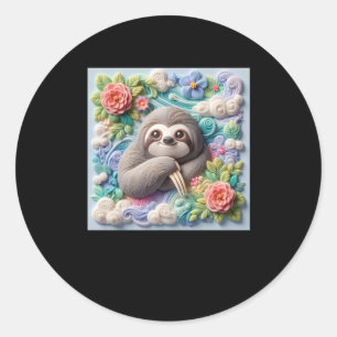 3d Schattigee Luiaard Sticker