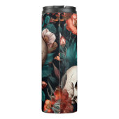 3D Schedels en Bloemen Thermosbeker (Achterkant)