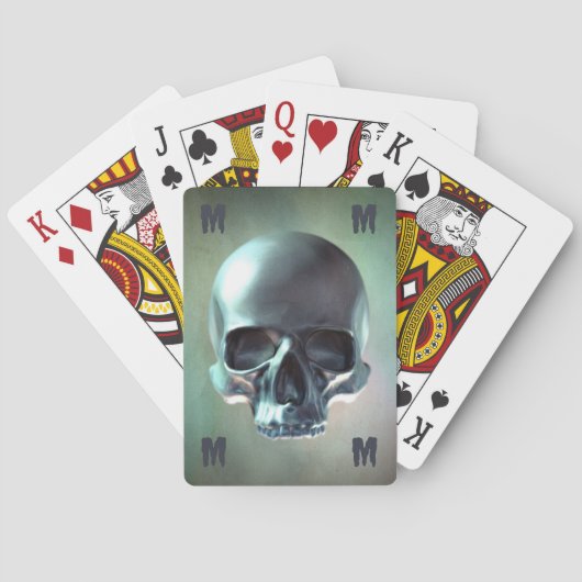 3D-schedelweergave Pokerkaarten (Achterkant)