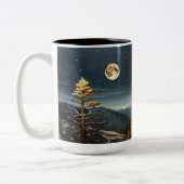 3D Schilderachtig Moonlit Night Forest Mok | Volle (Links)