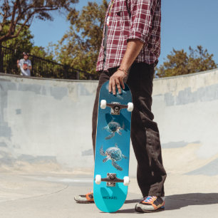3D schildpadden kust Persoonlijk Skateboard