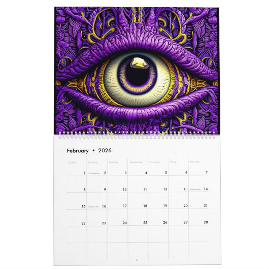 3D-serie Kalender (Feb 2026)