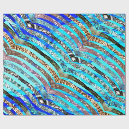 3D Shell ontneemt glanzende interesse Cadeaupapier (Vlak)