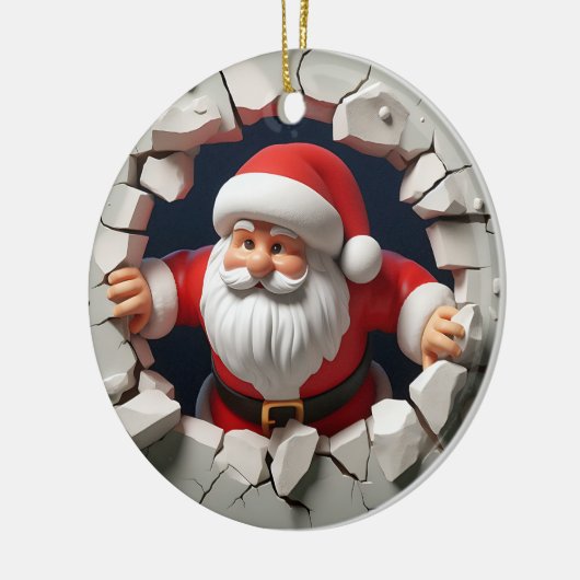 3d Sinterklaas Keramisch Ornament (Links)