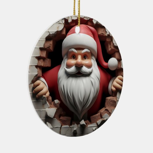 3d Sinterklaas Keramisch Ornament (Rechts)