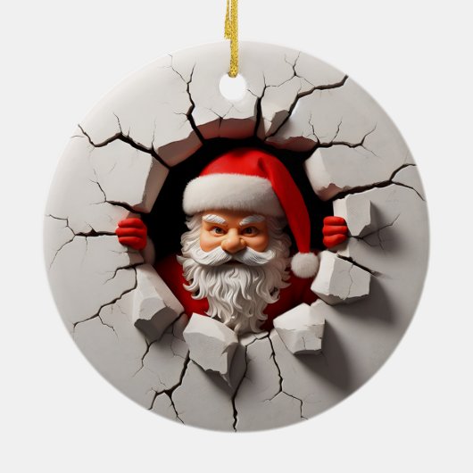 3d Sinterklaas Keramisch Ornament (Achterkant)
