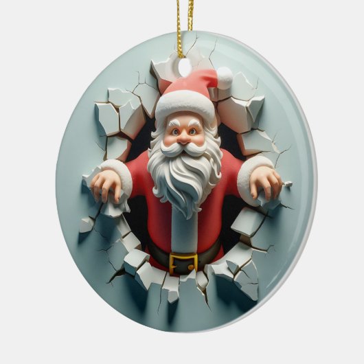 3d Sinterklaas Keramisch Ornament (Links)