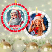 3D Sinterklaas Kerstmis aangepaste Kinder foto Keramisch Ornament