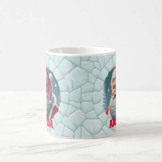 3D Sinterklaas Kerstmis Custom Kinder Hot Chocolat Koffiemok (Center)