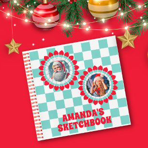 3D Sinterklaas Kerstmis Gepersonaliseerde Kinder F Notitieboek