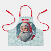 3D Sinterklaas Kerstmis Gepersonaliseerde Kinderen Schort (Voorkant)