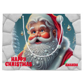 3D Sinterklaas Kerstmis Rode Vakantie Groot Cadeauzakje (Voorkant)