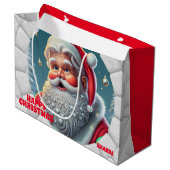 3D Sinterklaas Kerstmis Rode Vakantie Groot Cadeauzakje (Voorkant Gekanteld)