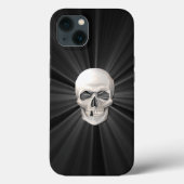 3D Skull Hoesje-Mate iPhone Case (Achterkant)